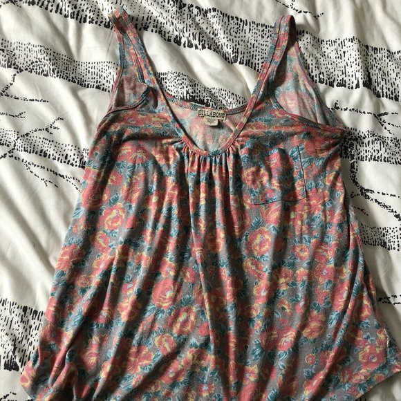 Floral Tank Top with pockey - Picture 1 of 4